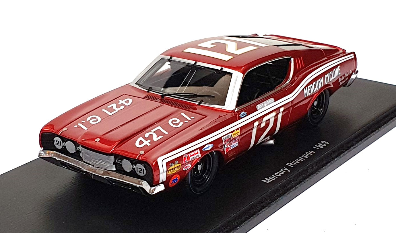 Spark 1/43 Scale Resin S3602 - Ford Mercury #121 Riverside Dan Gurney - Dk. Red