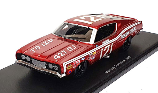 Spark 1/43 Scale Resin S3602 - Ford Mercury #121 Riverside Dan Gurney - Dk. Red