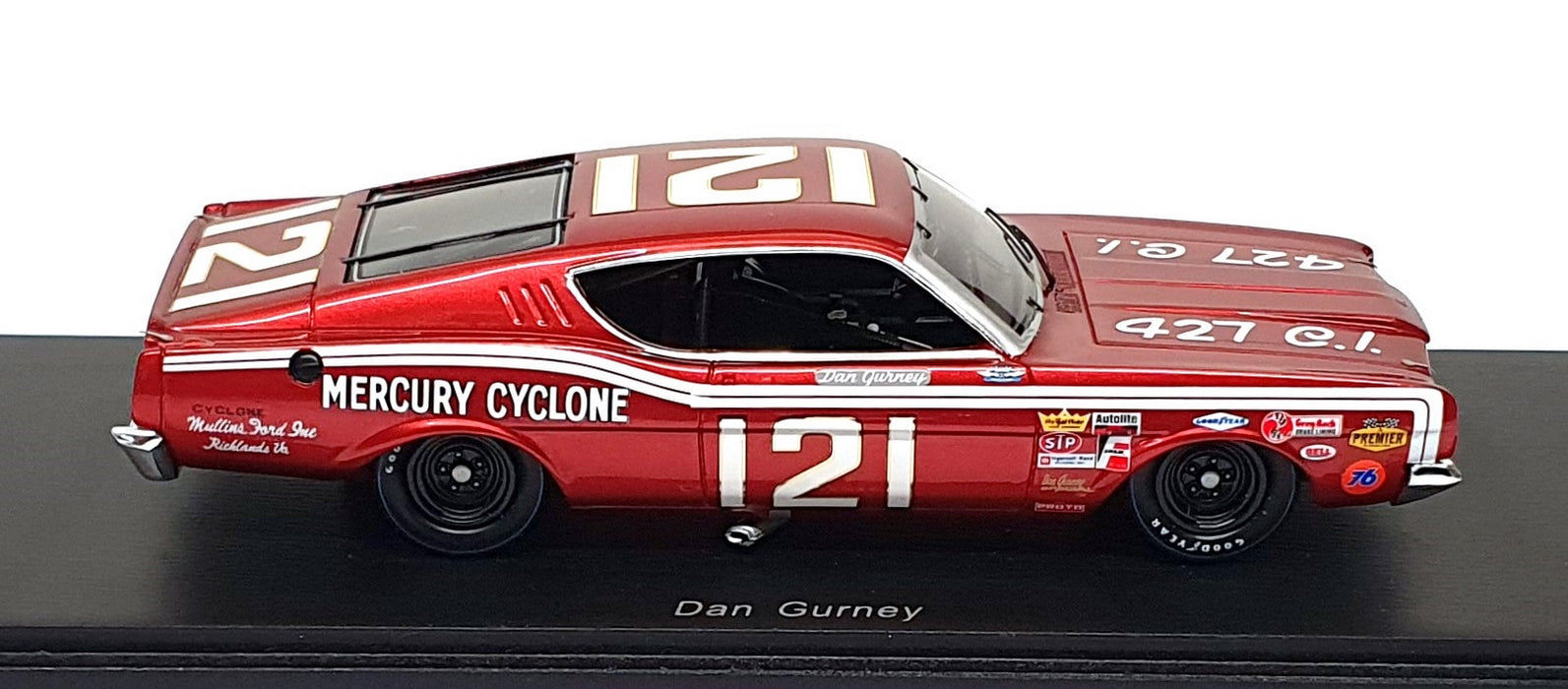 Spark 1/43 Scale Resin S3602 - Ford Mercury #121 Riverside Dan Gurney - Dk. Red
