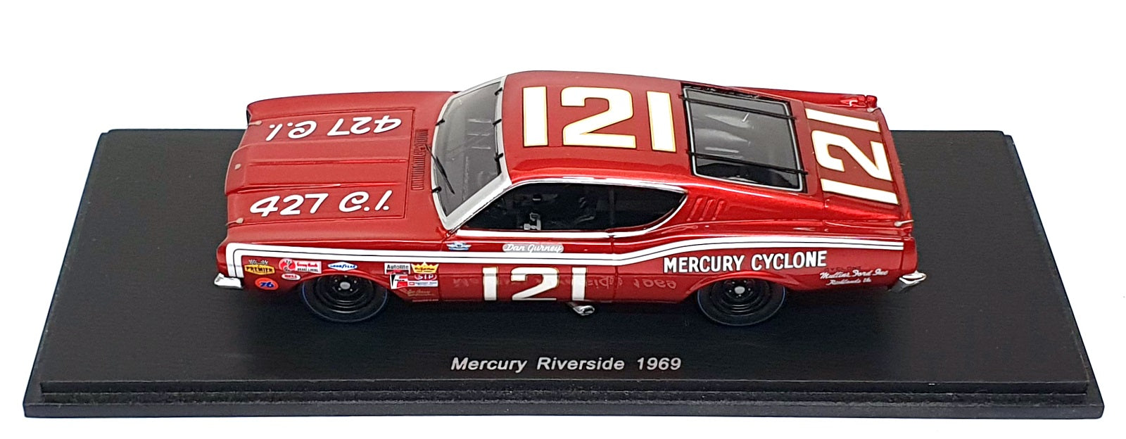 Spark 1/43 Scale Resin S3602 - Ford Mercury #121 Riverside Dan Gurney - Dk. Red