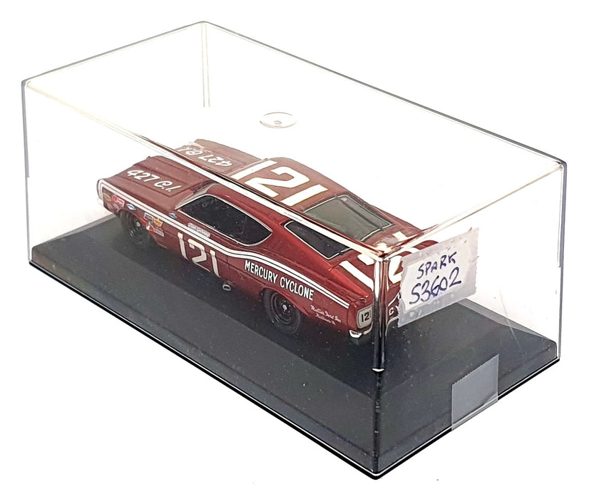 Spark Model 1/43 Scale S3602 - Ford Mercury #121 Riverside Dan Gurney - Dk. Red