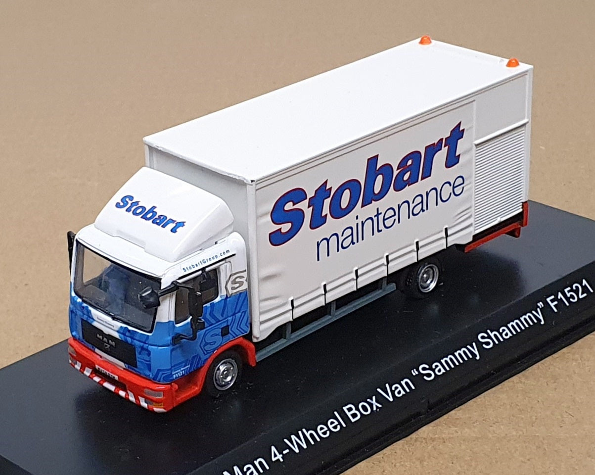 Atlas Editions 1/76 Scale 4 664 108 - MAN 4W Box Van F1521 Sammy Shammy Stobart 