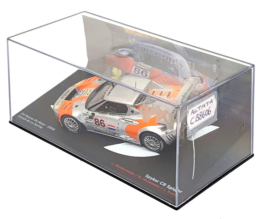 Altaya 1/43 Scale CB8606 - Spyker C8 Spider #86 24h Le Mans 2006 - Silver/Orange