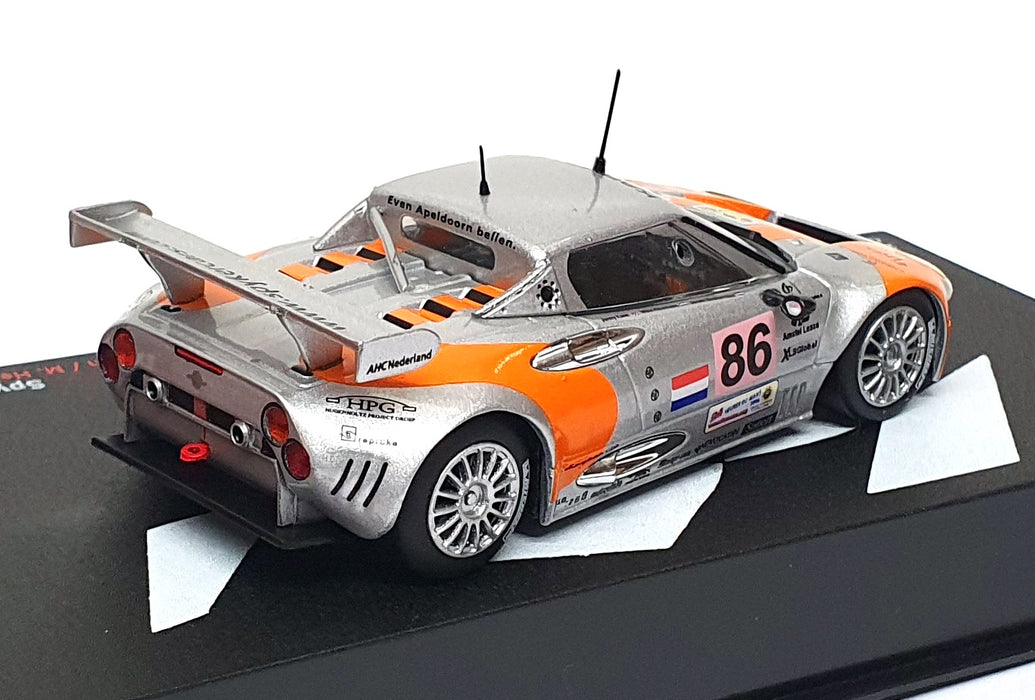 Altaya 1/43 Scale CB8606 - Spyker C8 Spider #86 24h Le Mans 2006 - Silver/Orange