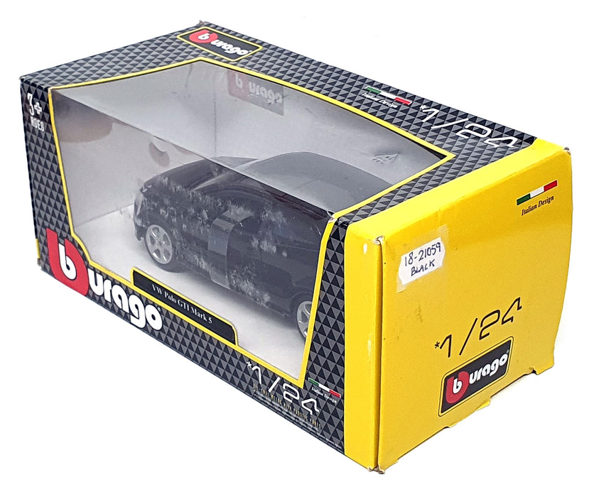 Burago 1/24 Scale Diecast 18-21059 - Volkswagen VW Polo GTI - Black