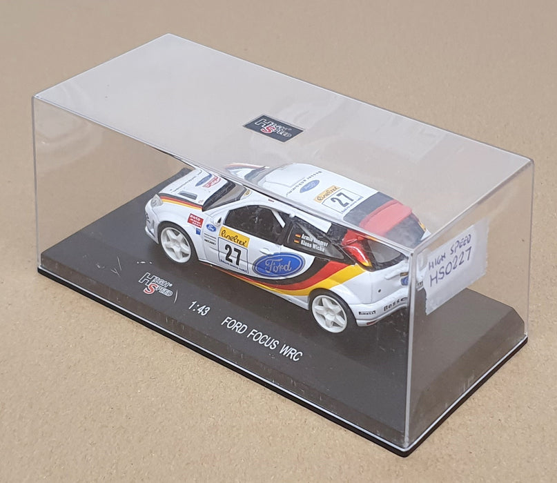 High Speed 1/43 Scale HS0227 - Ford Focus WRC #27 Monte Carlo 2002 Kremer/Wicha