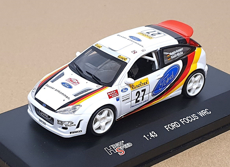 High Speed 1/43 Scale HS0227 - Ford Focus WRC #27 Monte Carlo 2002 Kremer/Wicha