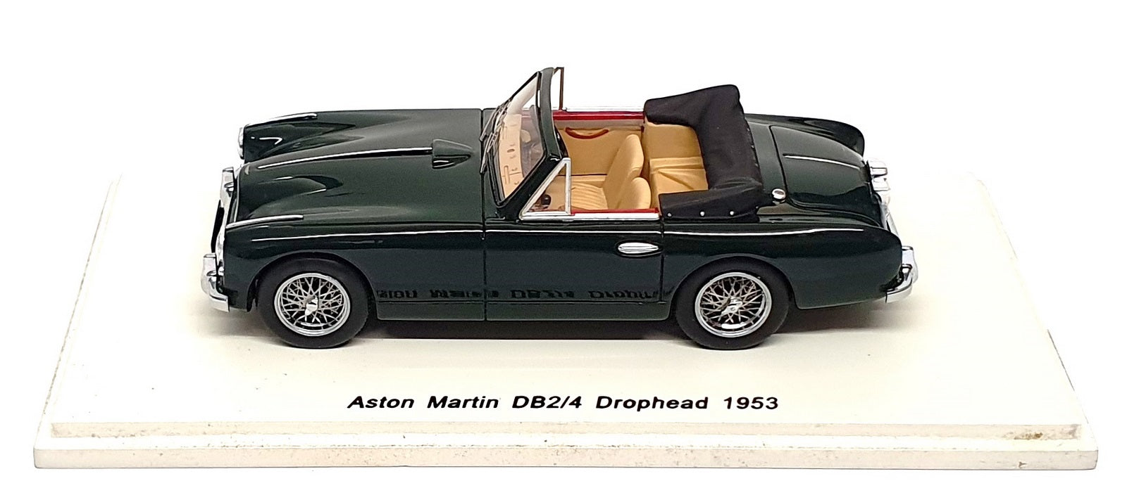Spark 1/43 Scale S0582 - 1953 Aston Martin DB2/4 Drophead - Dk. Green