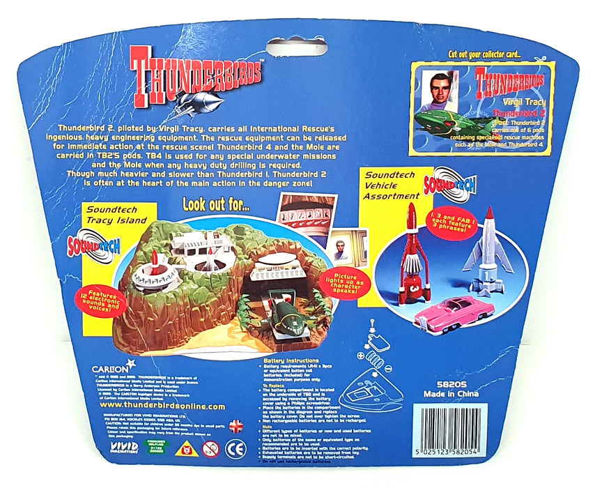 Vivid Carlton 58200 Collection Of 4x Thunderbirds Toys FAB 1 Thunderbird 1 2 & 3