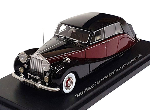 BOS 1/43 Scale 43320 - Rolls Royce Silver Wraith Hooper - Maroon/Black