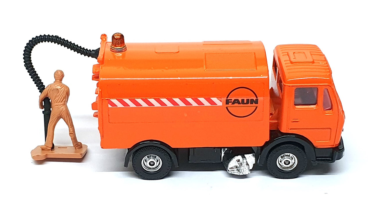 Corgi Appx 12cm Long Diecast 1117 - Faun AK435 Road Sweeper - Orange