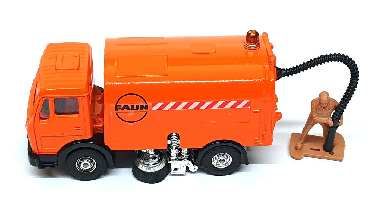 Corgi Appx 12cm Long Diecast 1117 - Faun AK435 Road Sweeper - Orange