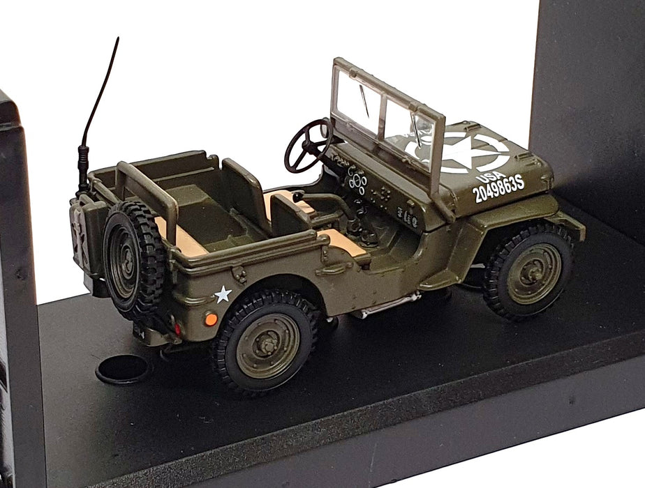Cararama 1/43 Scale WJ863S - Willys Jeep CJ-2A US Army - Green