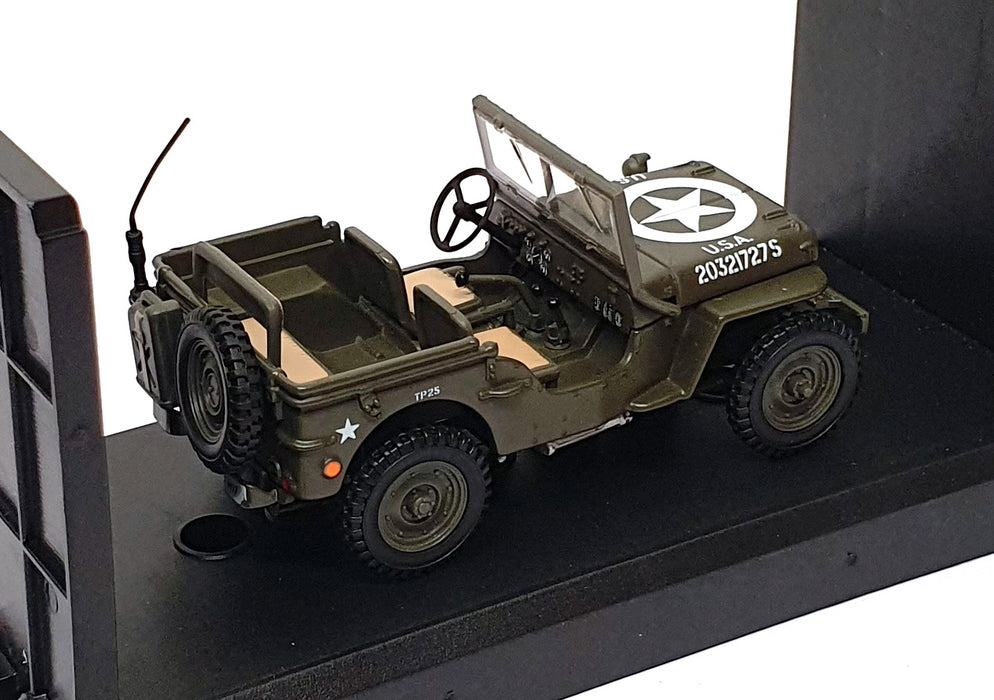 Cararama 1/43 Scale WJ727S - Willys Jeep CJ-2A US Army - Green