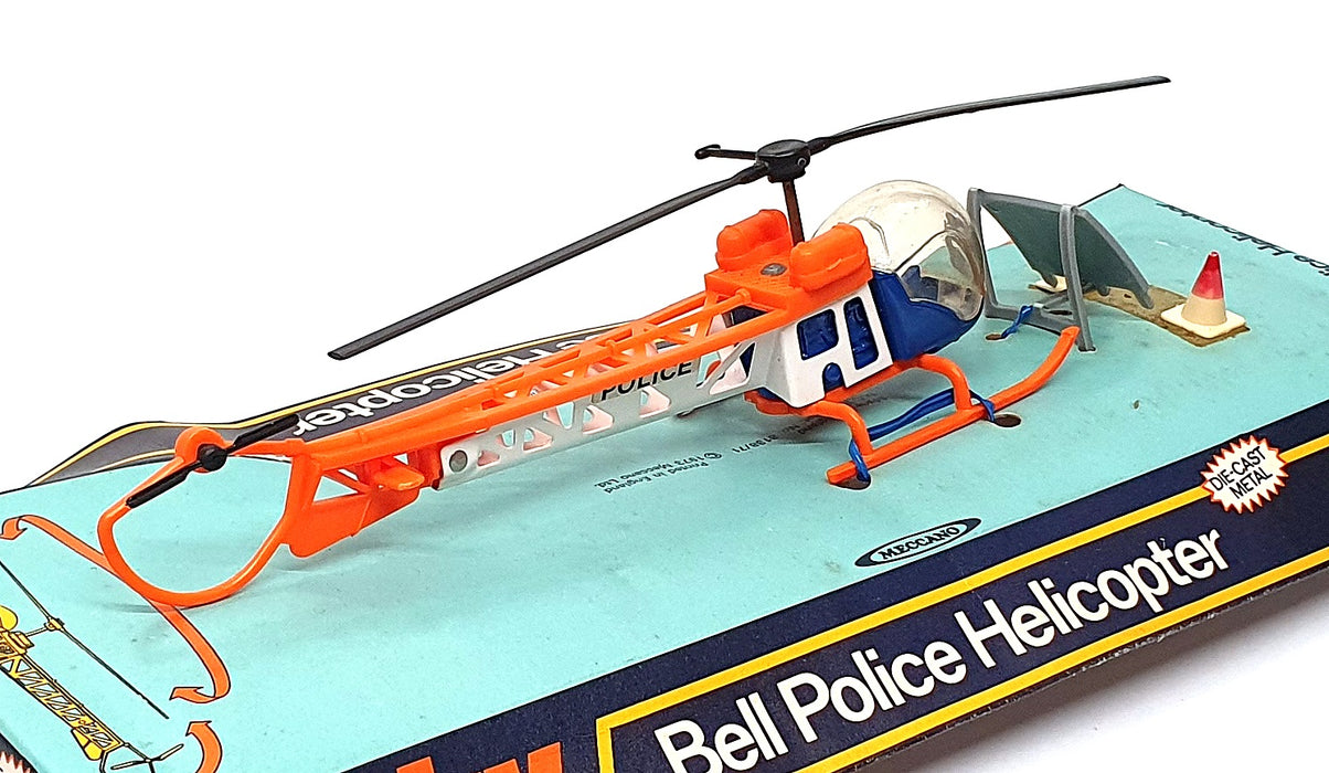 Dinky Toys Original Diecast 732 - Bell Police Helicopter - Blue/White/Orange