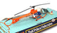 Dinky Toys Original Diecast 732 - Bell Police Helicopter - Blue/White/Orange