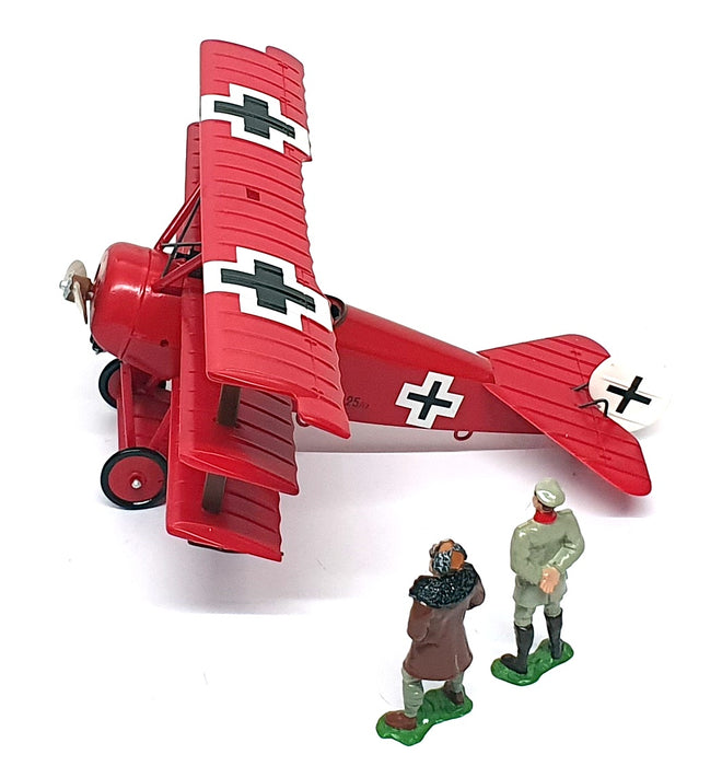 Britains 1/32 Scale 00158 - WWI Fokker DR1 With Manfred & Lothair Figures - Red