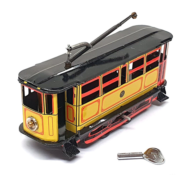 Jaya Toys Appx 17cm Long TR016 - Tin Plate Toy Tram Car With Key