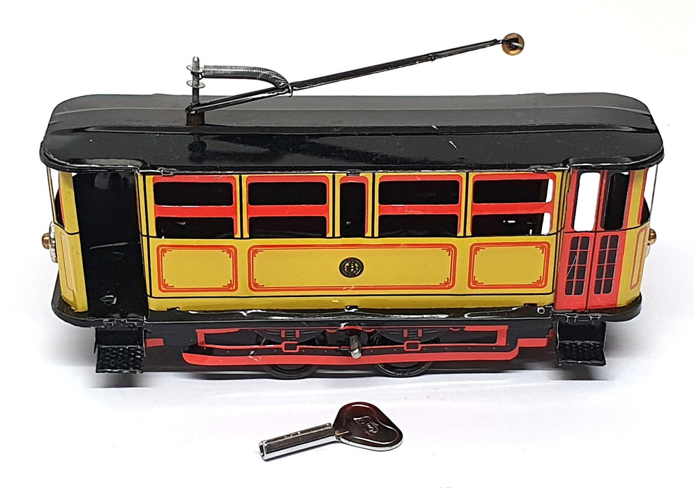 Jaya Toys Appx 17cm Long TR016 - Tin Plate Toy Tram Car With Key