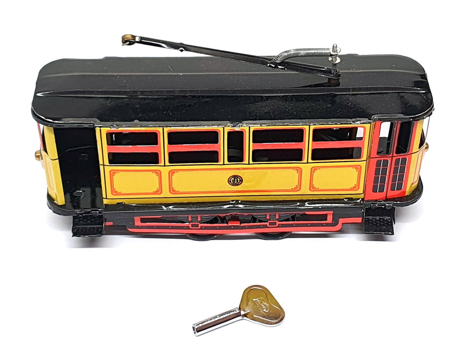 Jaya Toys Appx 17cm Long TR016 - Tin Plate Toy Tram Car With Key
