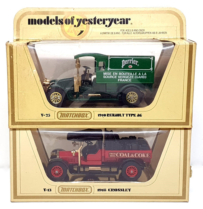 Matchbox Diecast LD07S7 - 7x Assorted Vans & Trucks Ford (5) Crossley & Renault