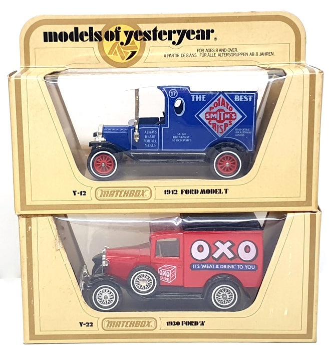 Matchbox Diecast LD07S7 - 7x Assorted Vans & Trucks Ford (5) Crossley & Renault