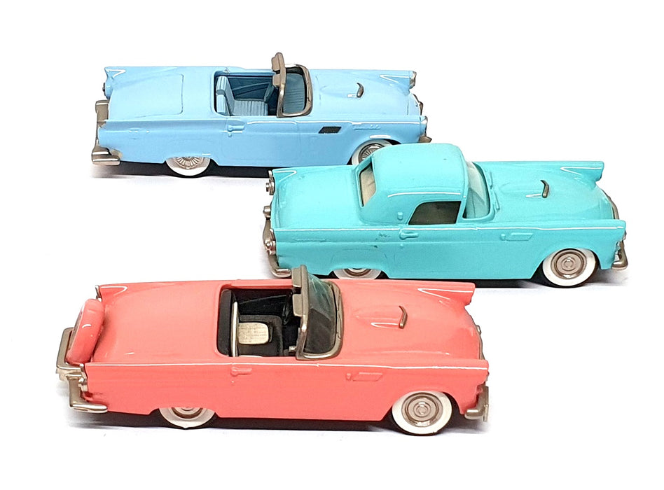 Brooklin 1/43 Scale - Ford Thunderbird 3 Piece Set 40 Years Of Thunder 1 Of 300