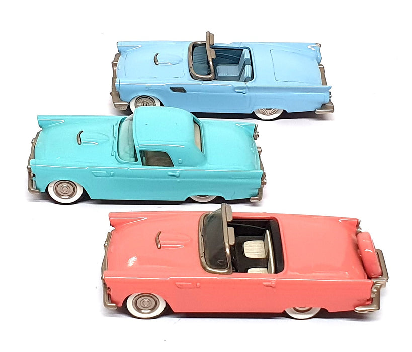 Brooklin 1/43 Scale - Ford Thunderbird 3 Piece Set 40 Years Of Thunder 1 Of 300