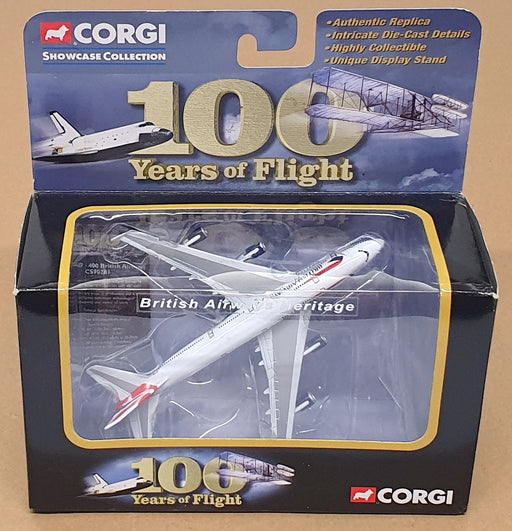 Corgi Diecast CS90281 - Boeing 747 400 Aircraft British Airways - White