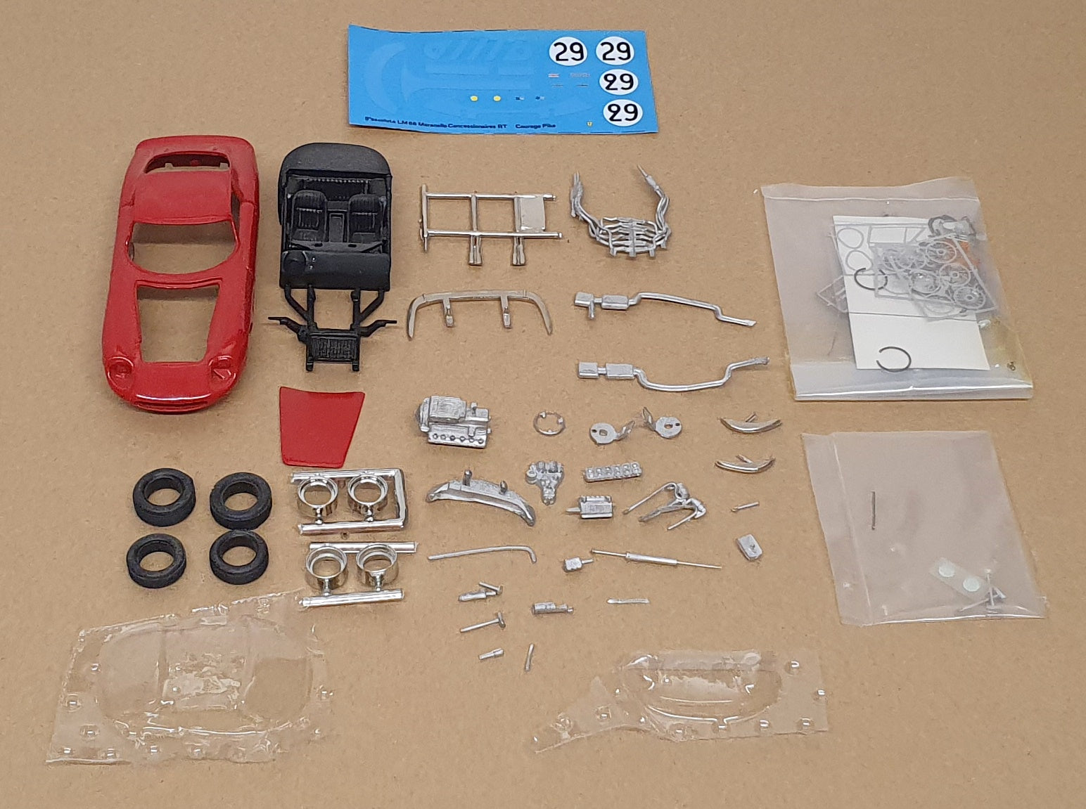 Tron 1/43 Scale Unbuilt Kit 10A - Ferrari GTB #29 8th Le Mans 1966