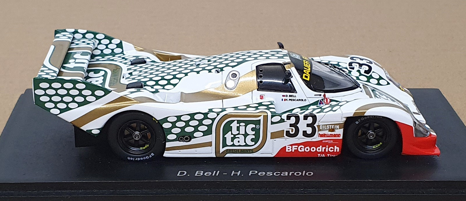 Spark 1/43 Scale MX010 - Porsche 962C #33 Silverstone 1990 Bell/Pescarolo