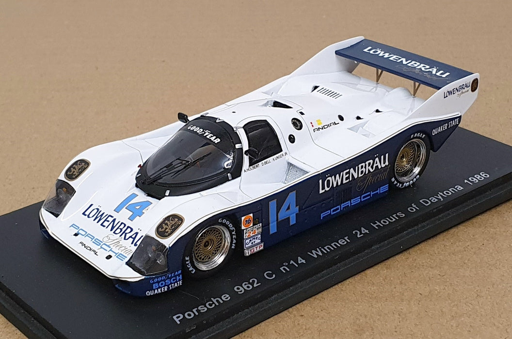 Spark 1/43 Scale S0948 - Porsche 962 C #14 Winner 24hr Daytona 1986