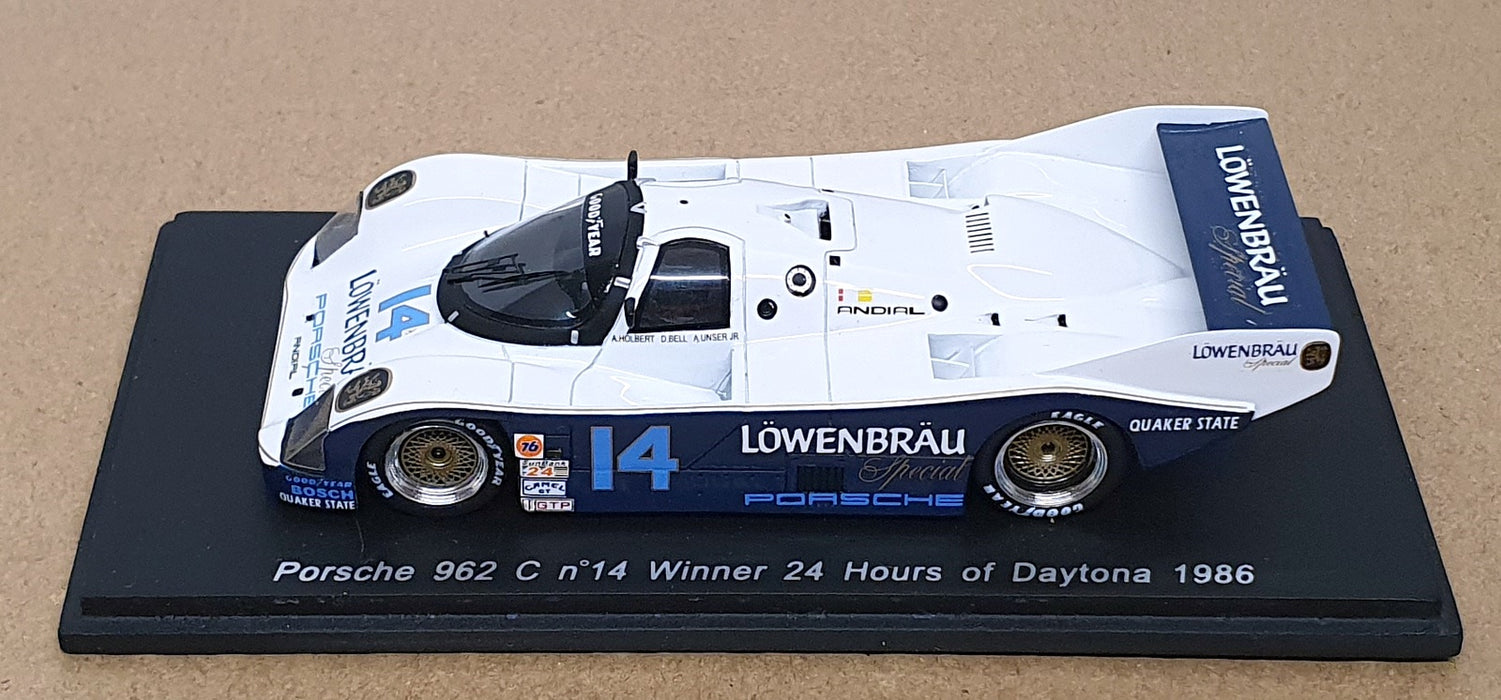Spark 1/43 Scale S0948 - Porsche 962 C #14 Winner 24hr Daytona 1986
