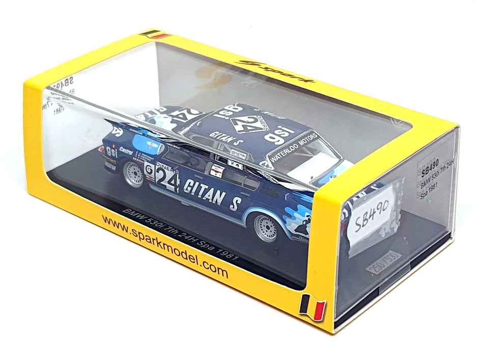 Spark Model 1/43 Scale Resin SB490 - BMW 530i 7th #24 24hr Spa 1981