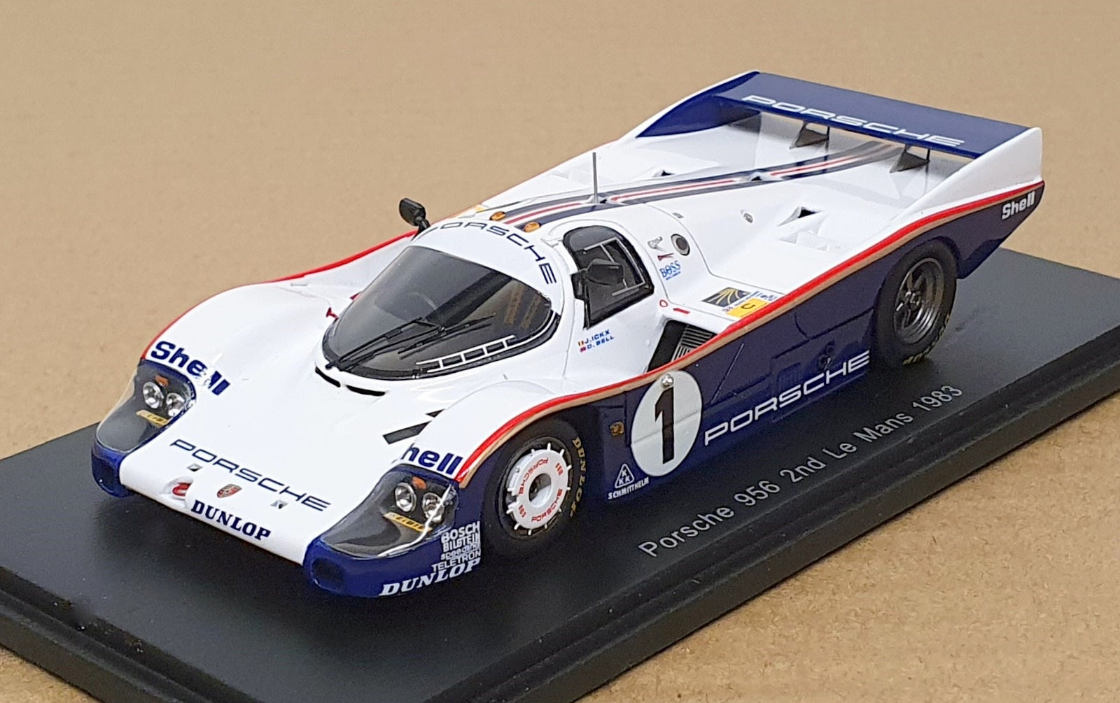 Spark 1/43 Scale S5503 - Porsche 956 C 2nd #1 Le Mans 1983 Ickx/Bell