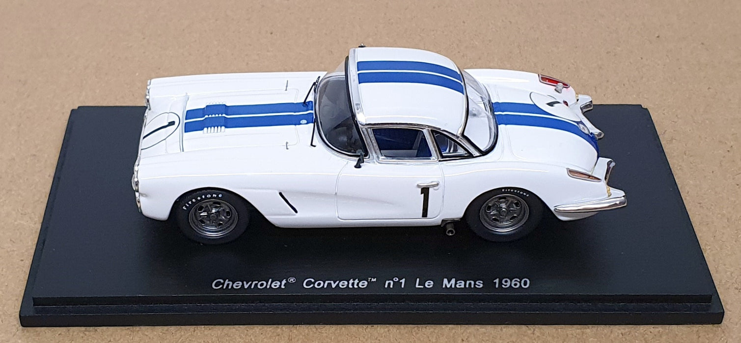 Spark 1/43 Scale S1537 - Chevrolet Corvette #1 Le Mans 1960 Cunningham/Kimberley