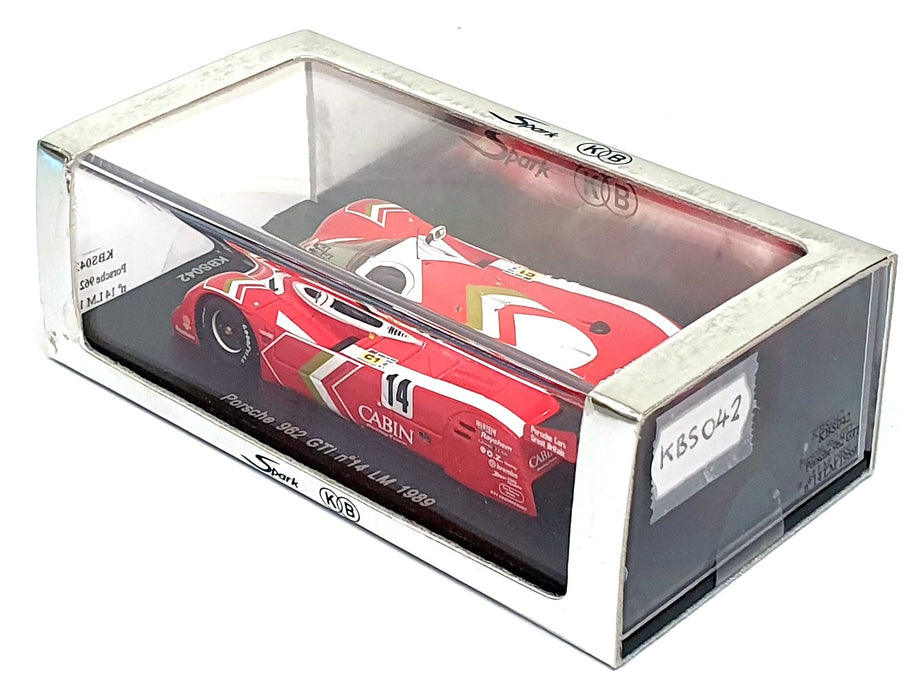 Spark 1/43 Scale KBS042 - Porsche 962 GTI #14 Le Mans 1989 Bell/Weaver/Needell