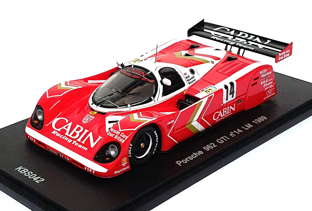 Spark 1/43 Scale KBS042 - Porsche 962 GTI #14 Le Mans 1989 Bell/Weaver/Needell