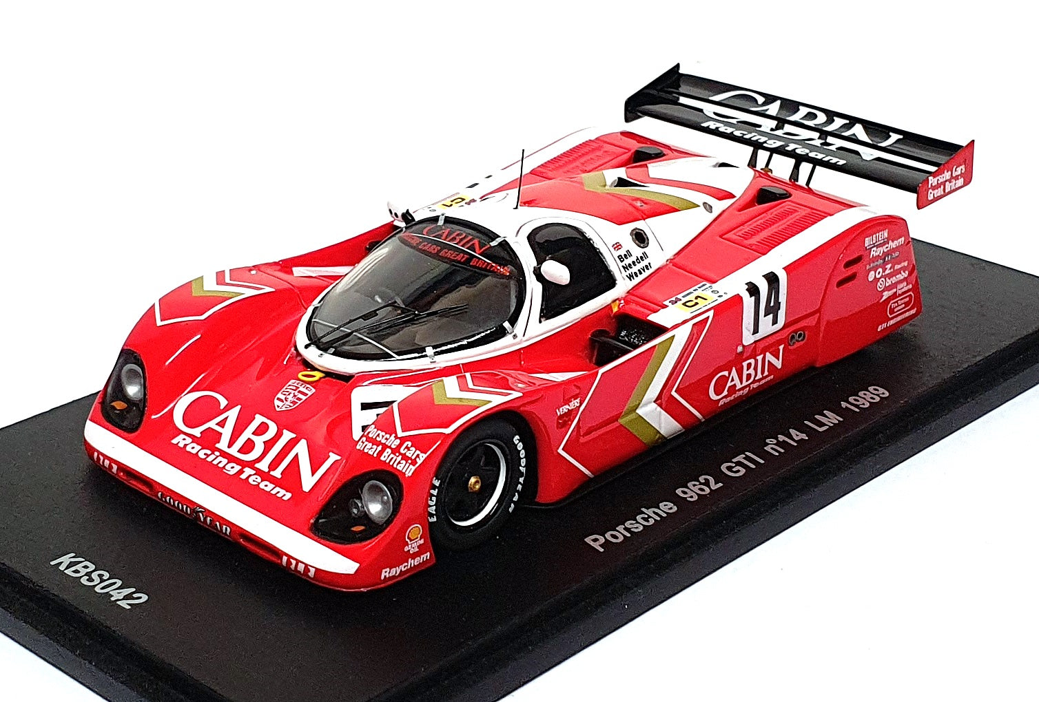 Spark 1/43 Scale KBS042 - Porsche 962 GTI #14 Le Mans 1989 Bell/Weaver/Needell