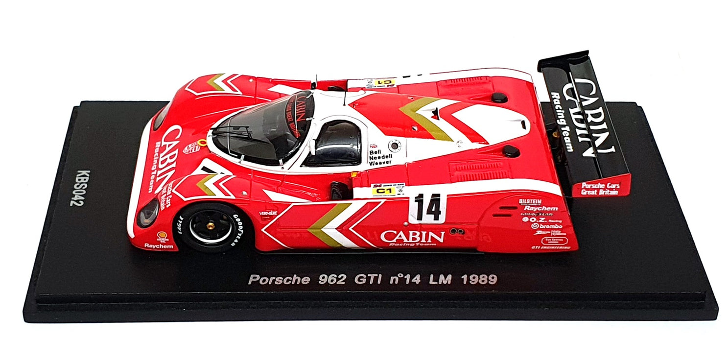 Spark 1/43 Scale KBS042 - Porsche 962 GTI #14 Le Mans 1989 Bell/Weaver/Needell