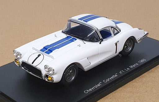 Spark 1/43 Scale S1537 - Chevrolet Corvette #1 Le Mans 1960 Cunningham/Kimberley