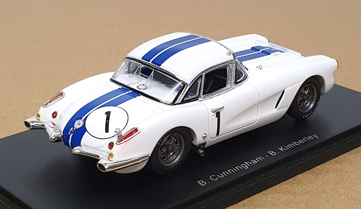 Spark 1/43 Scale S1537 - Chevrolet Corvette #1 Le Mans 1960 Cunningham/Kimberley