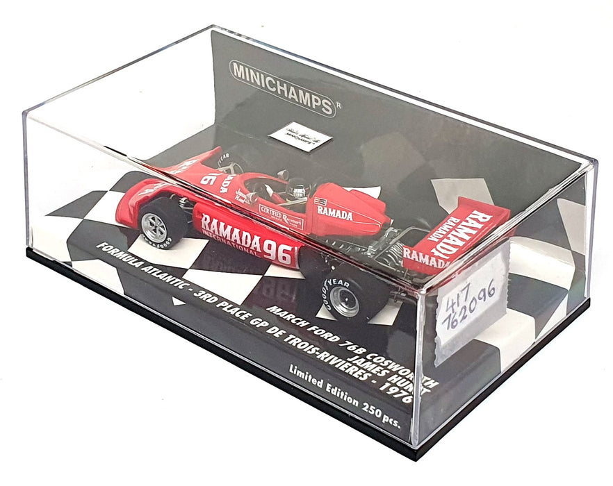 Minichamps 1/43 Scale 417 762096 - March Ford 3rd De Trouis-Rivieres 1976 Hunt