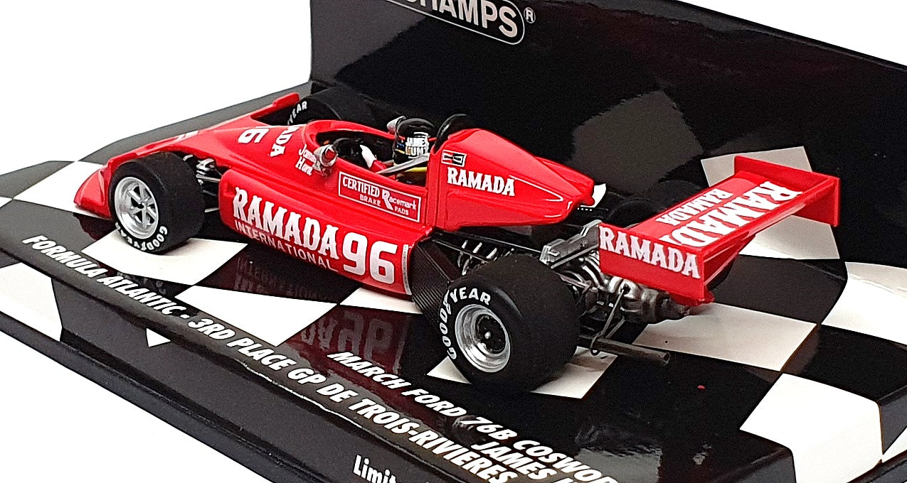 Minichamps 1/43 Scale 417 762096 - March Ford 3rd De Trouis-Rivieres 1976 Hunt