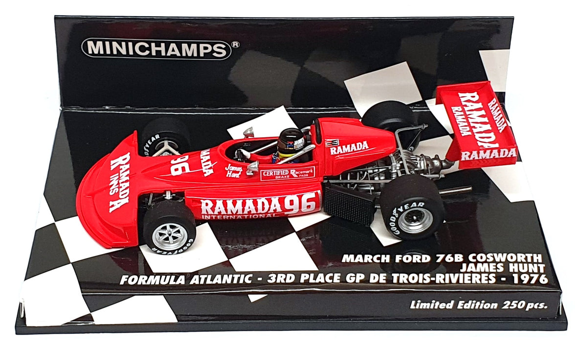 Minichamps 1/43 Scale 417 762096 - March Ford 3rd De Trouis-Rivieres 1976 Hunt
