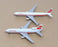 Schabak 1/600 Scale 912/10 Airbus A330 & Lockheed L-1011 Aircraft TWA White/Red