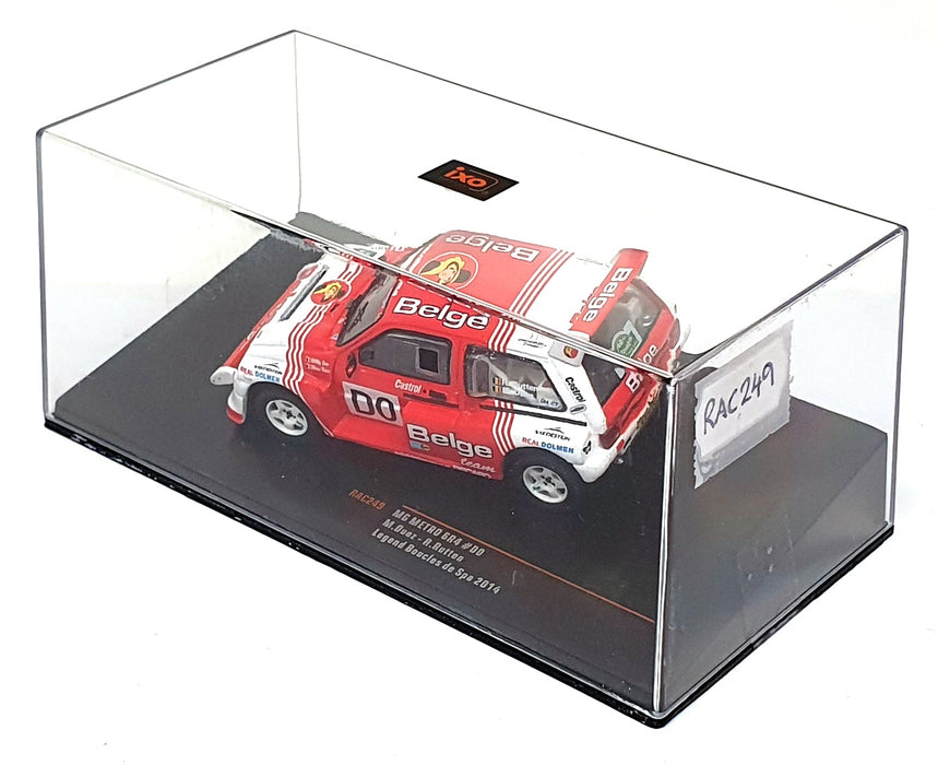 Ixo 1/43 Scale Diecast RAC249 - MG Metro 6R4 #D0 Legend Boucles de Spa 2014