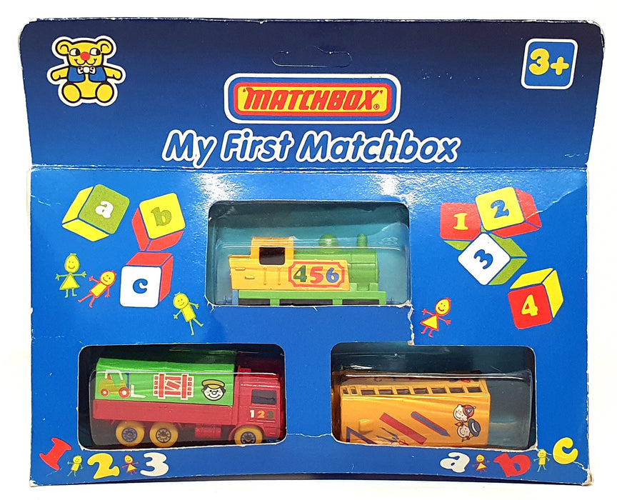 Matchbox LL-113 - My First Matchbox 3 Piece Set Bus Train & Truck