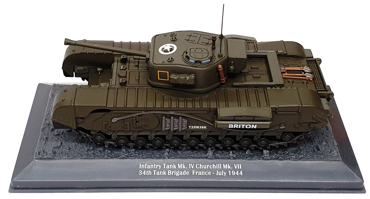 Altaya 1/43 Scale AT1434T - Churchill Mk.IV 34th Tank Brigade France 1944