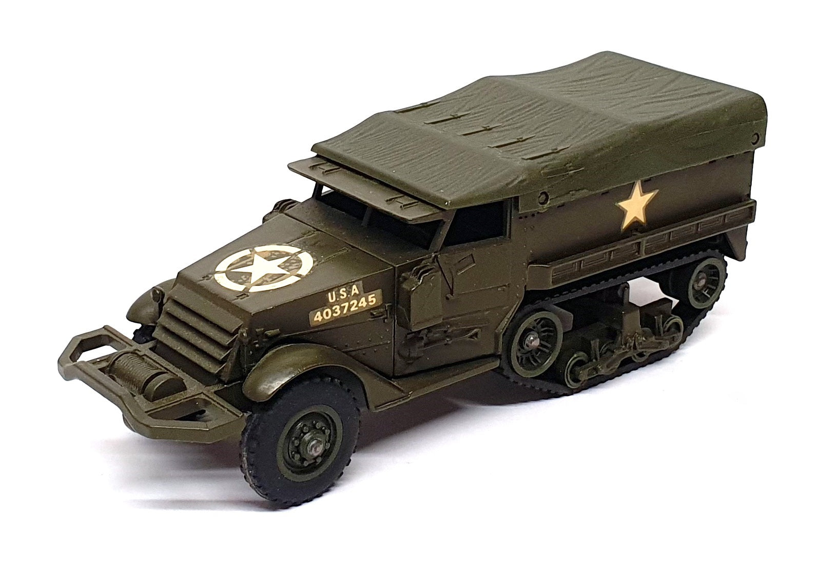 Solido 1/50 Scale 244 - M3 Half Track Military Vehicle US Army - Green